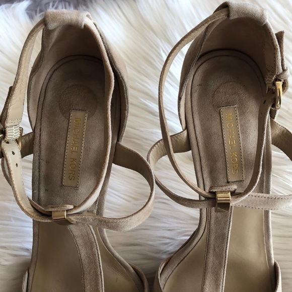 Michael Kors Collection Leandra Suede Sandal 10.5 - Picture 3 of 9